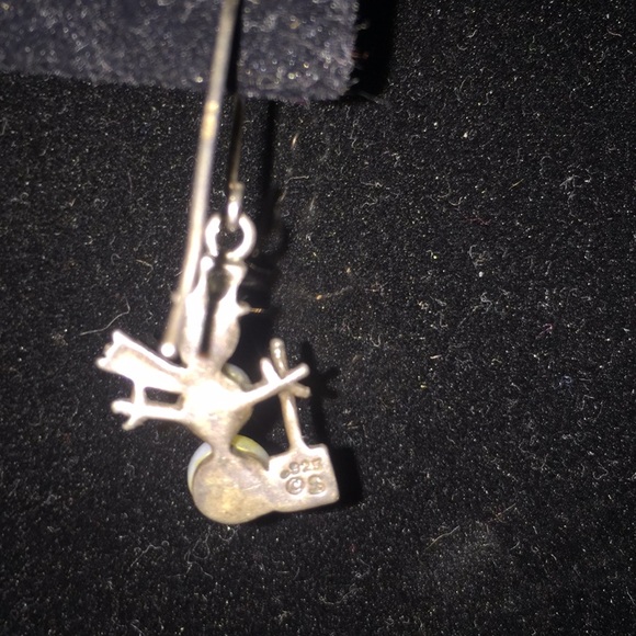 Silpada pearl snowman earrings. - Picture 3 of 4